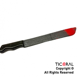 MACHETE CON SANGRE PLASTICO 46CM x 1